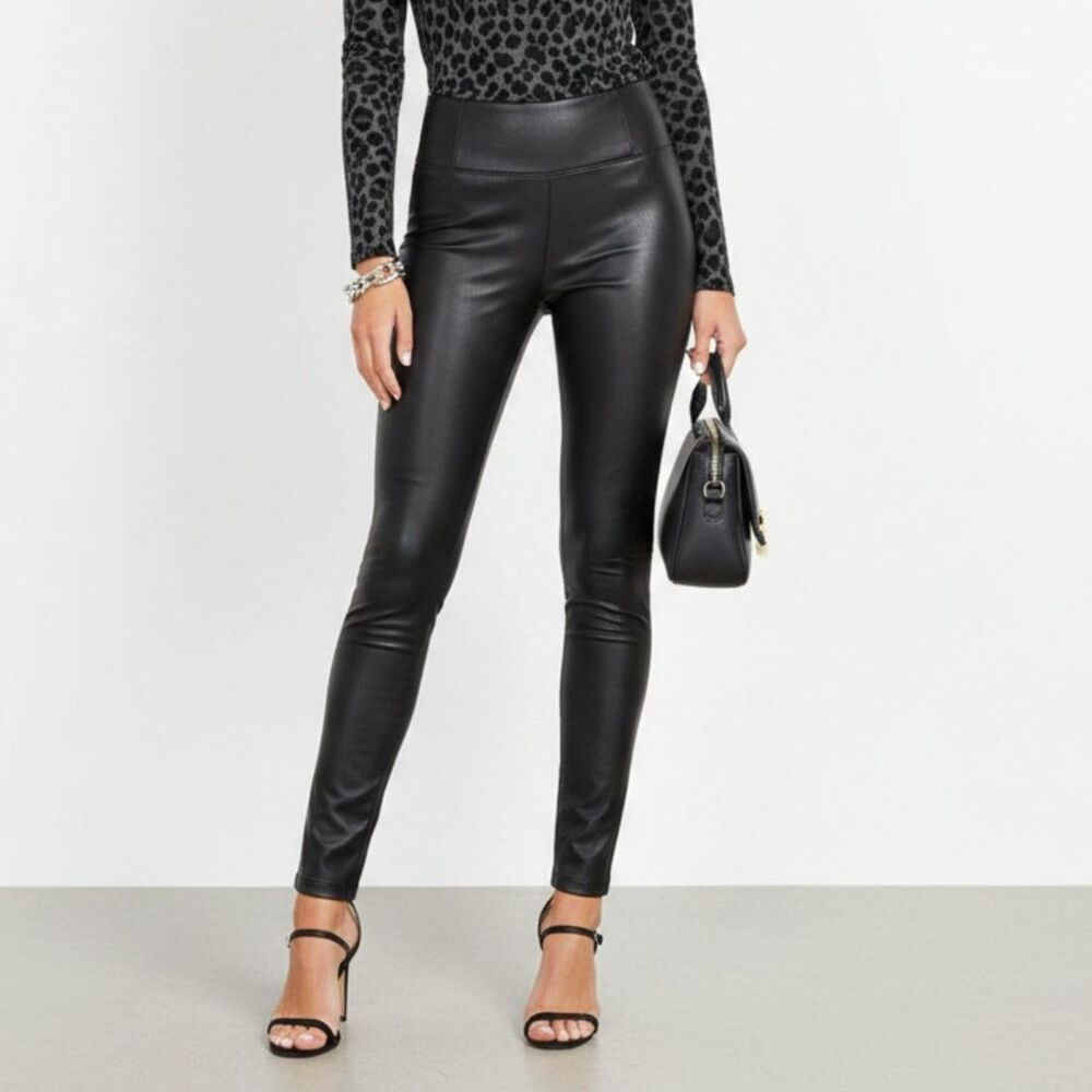 Rachel Zoe Black Faux Leather Legging Pants 2